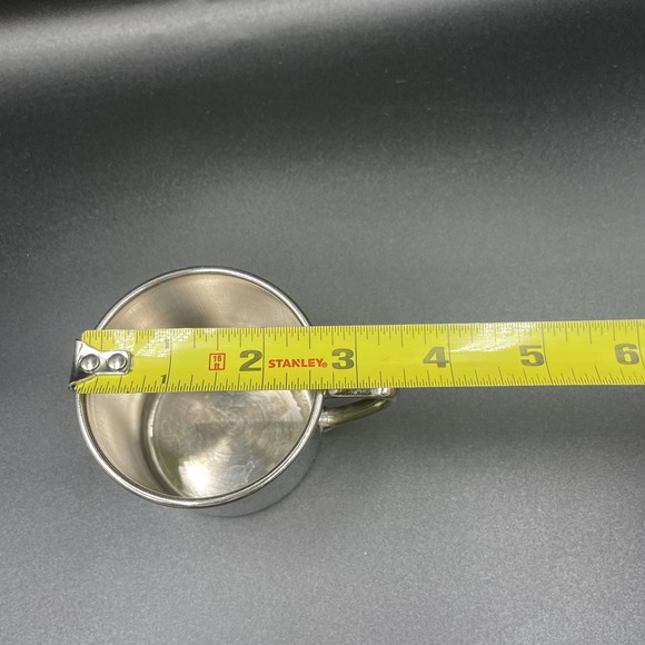 Vintage 1940c Silverplate Baby Cup- Unmarked - EUC- Toddlers Cup Baby Gift 6oz - Picture 11 of 15